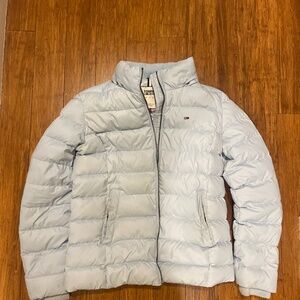 Tommy Jeans Light Blue Puffer Jacket